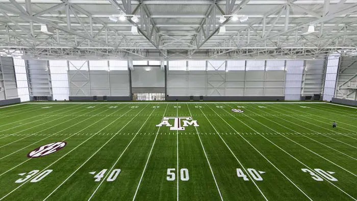 indoor football field