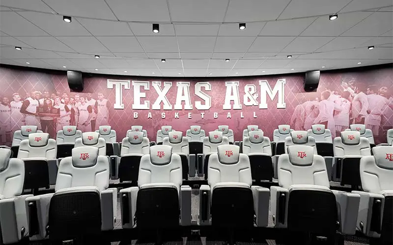 Inside of the men's Basketball Locker room