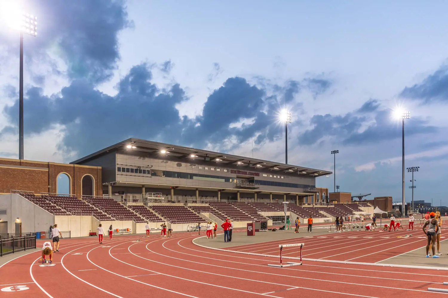 The track and stands