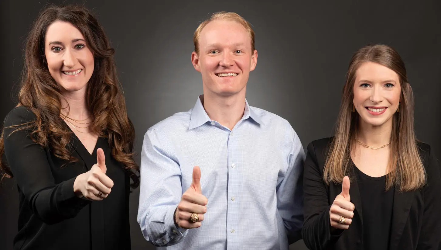 Lauren Hickey-Garcia, Brendan Quinn and Kelsey Young