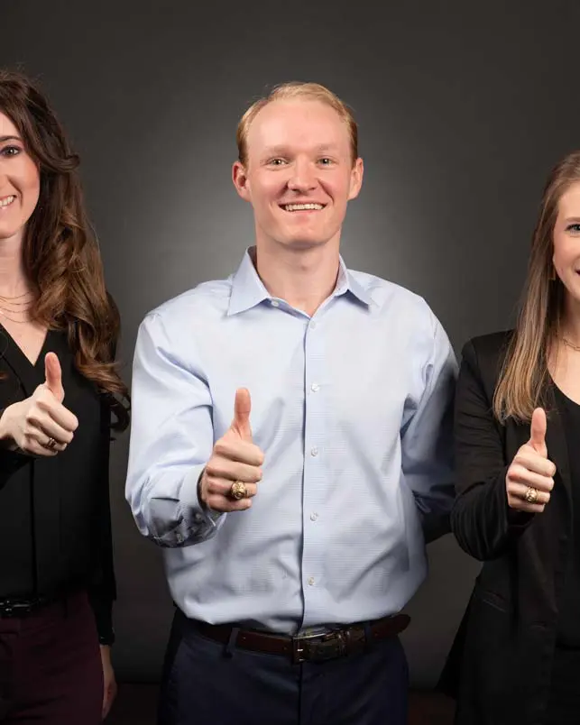 Lauren Hickey-Garcia, Brendan Quinn and Kelsey Young